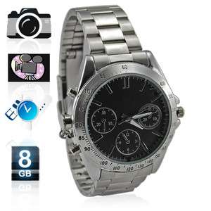     All Metal Watch With 8GB Memory   Spy Camcorder Built in  