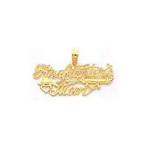  14k Gold Firefighters Mom Pendant [Jewelry] Arts, Crafts 