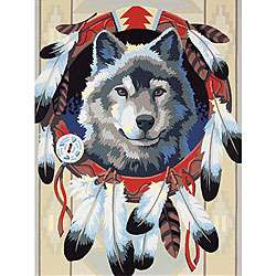 Majestic Wolf Paint By Numbers Kit  