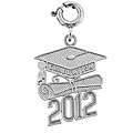 Sterling Silver 2012 Graduation Charm Today 