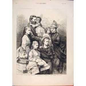  Prince Princess Imperial Germany Children Print 1876