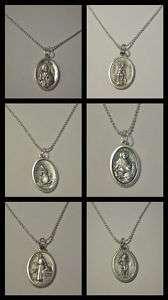 Choice of St. Silver Plated Necklace JUDE MICHAEL LUKE  