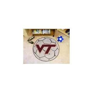  Virginia Tech Hokies Soccer Ball Rug