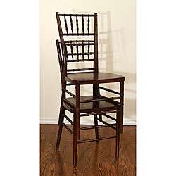 Stackable Fruitwood Ballroom Chairs (Set of 2)  
