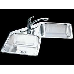 Kindred Specialty Double bowl Corner Kitchen Sink  