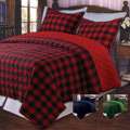 Western Plaid Twin size Quilt Set Today 