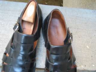 Brassboot Black Fishermen Sandals Mens Used Shoes 12 M  