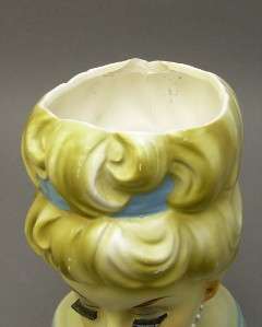 Vintage Art Pottery Rubens 6.5 Lady Head Vase 485 AsIs  