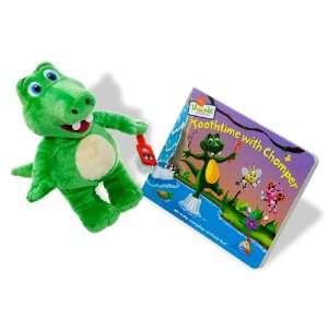   Chomper Plush Doll And Toothtime with Chomper Board Book Toys & Games