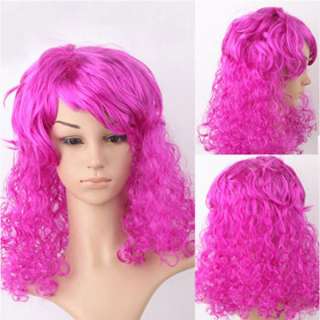New Ladies Long Fashion Full Fluffy Curly Wavy Hair Wig Colorful Wigs 