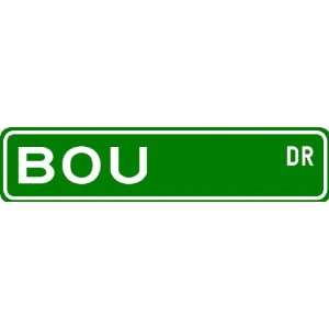  BOU Street Sign ~ Personalized Family Lastname Sign 