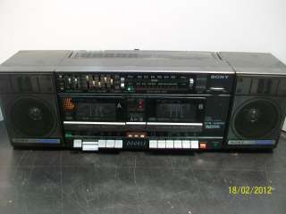 Vintage RARE Sony CFS W600 BOOMBOX Ghetto BLASTER Radio i haveMANYmore 