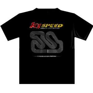K1 Race Gear 90065417 Black Small Carlsbad Souvenir T Shirt