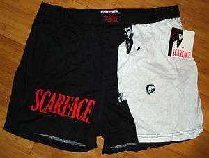 Scarface Mens Boxer Shorts 100% Cotton Black & White M & XL New With 