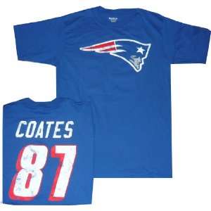  New England Patriots Ben Coates Throwback Distressed T 