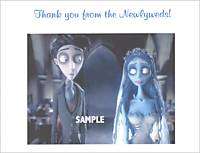 Corpse Bride Wedding or Bridal Shower Thank You Cards  