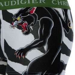 Christian Audigier Mens Zebra Print Boxer Shorts  