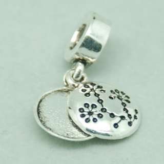925 Silver Euopean Bracelet Bead Dangle Charm BUTTERFLY, BREAST CANCER 