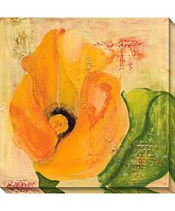 Laura Gunn Calla Lily in Orange Canvas Art  