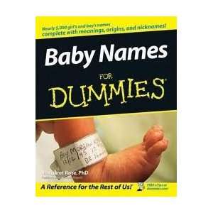   Names For Dummies 1st (first) edition Text Only Margaret Rose Books