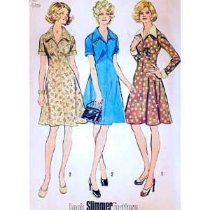   Dress 1970s Sewing Pattern Sz 18 1/2 Bust 41 Simplicity Co Books