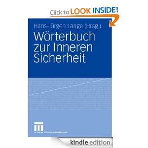 Wörterbuch zur Inneren Sicherheit (German Edition) Matthias Gasch 