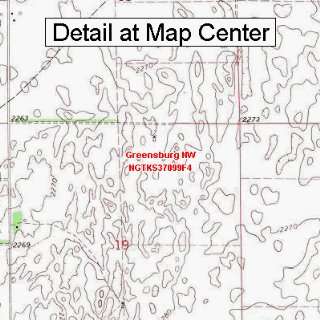   Map   Greensburg NW, Kansas (Folded/Waterproof)