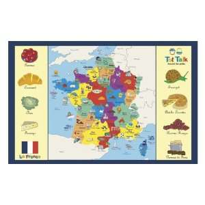  France Geography & Culture Activity Placemat Toys & Games