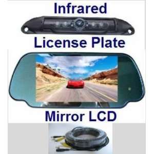 Rear View Mirror Camera System 7 LCD Reverse Monitor & Color CCD Rear 