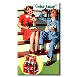Coke Time Gallery wrapped Canvas Art  