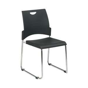  STC8302 Sled Base Stack Chair with Plastic Seat and Back 