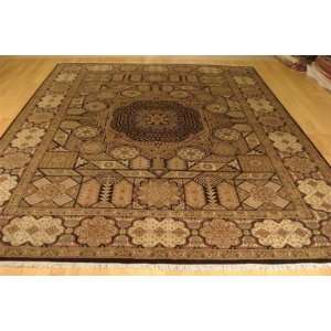  9 x 12 HAND KNOTTED AGRA DESIGN ORIENTAL RUG, 100% WOOL 