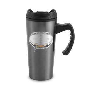  Personalized San Diego Chargers Gunmetal Travel Mug Gift 