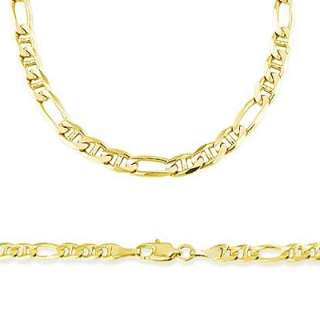 14k Solid Yellow Gold Figaro Gucci Bracelet 4.7mm 8  