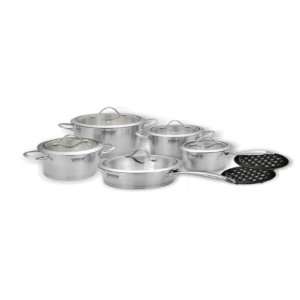 12 PC Stainless Steel chef Cookware Set 
