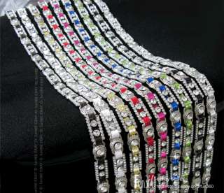 Lady Womens Sparkling Crsytal Genuine Leather Slim Chain Waist Belt 9 