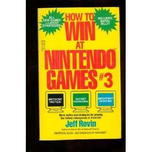  How to Win at Nintendo Games #3 Jeff Rovin Books
