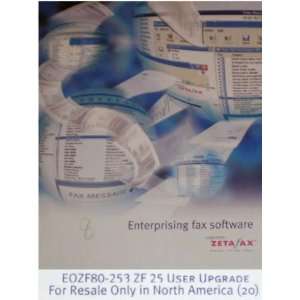  Equisys ZETAFAX 25 USER VERSION UPGRADE ( EQZF80 253 ) Software