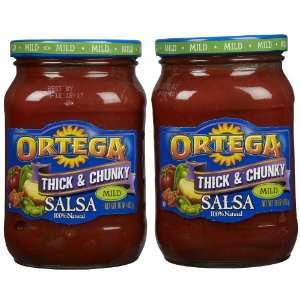 Ortega Thick/Chunky Mild Salsa, 16 oz, 2 Grocery & Gourmet Food