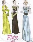   5137 UNCUT PATTERN Vintage Evening Gown 40s Retro Dress 16 18 20 22