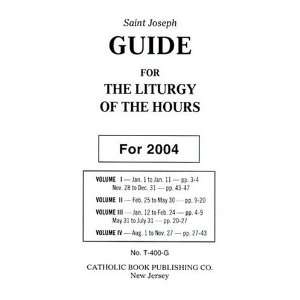  Guide for Liturgy of the Hours (9780899424491) Books