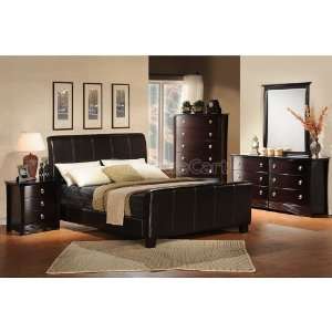 Homelegance Syracuse Upholstered Sleigh Bedroom Set (Full 