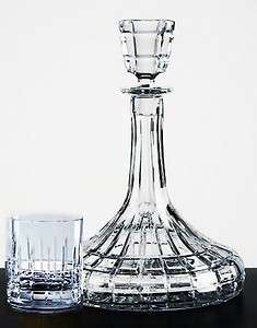   Decanter Set leaded glassware Double Old Fashioned Glasses NEW  