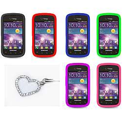   Samsung i110 ILLUSION Silicone Case with Heart Charm  