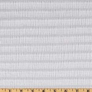  46 Wide Designer Smocked Jersey Knit Stripes White Fabric 