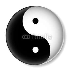   Decals   Yin Yang Button (vector)   Removable Graphic