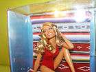 FARRAH FAWCETT Black Label Red Swimsuit ICON Barbie Doll w/Blanket NEW 