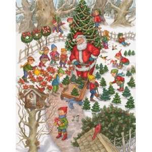    Advent Calendar   Santas Tree Farm (with Poem)