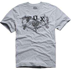  Fox Racing Lager T Shirt   Small/Heather Grey Automotive