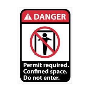 DGA9P   Danger, Permit Required Confined Space Do Not Enter , 10 X 7 